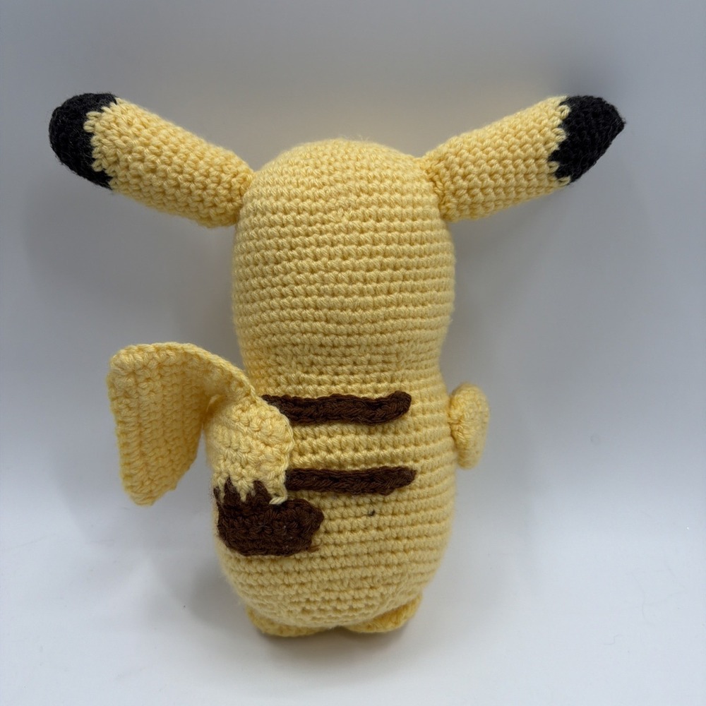 Handcrafted Cute Pikachu Pokemon Plush Crochet Amigurumi / Plushie 12" Handmade‎ - Picture 4 of 6